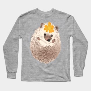 Hedgehog flower Long Sleeve T-Shirt